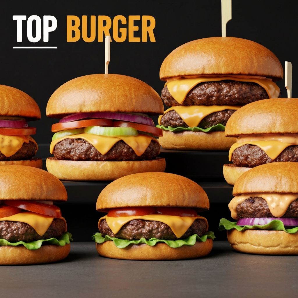 Top 10 Hambúrgueres Mais Pedidos da Burger Films